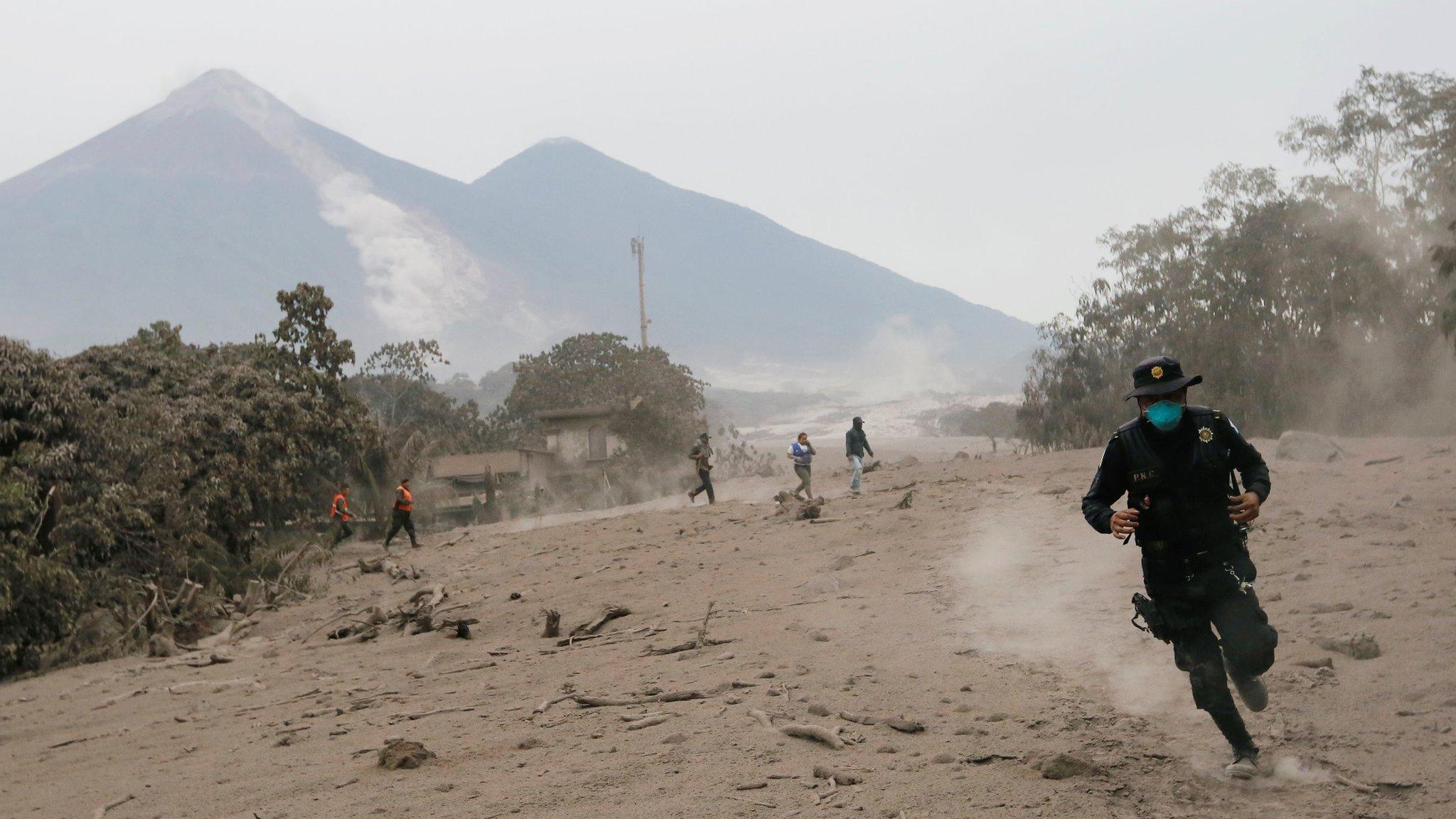 Guatemala's Fuego Volcano Erupts, Sending Lava into the Air