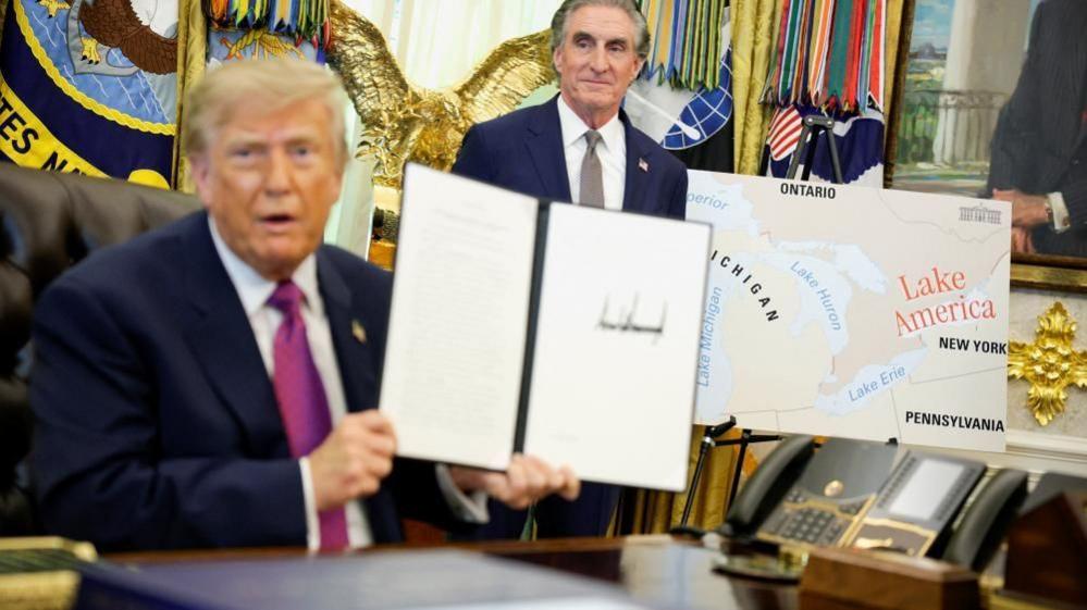 Trump Renames Lake Ontario to Lake America amid Trade Tensions