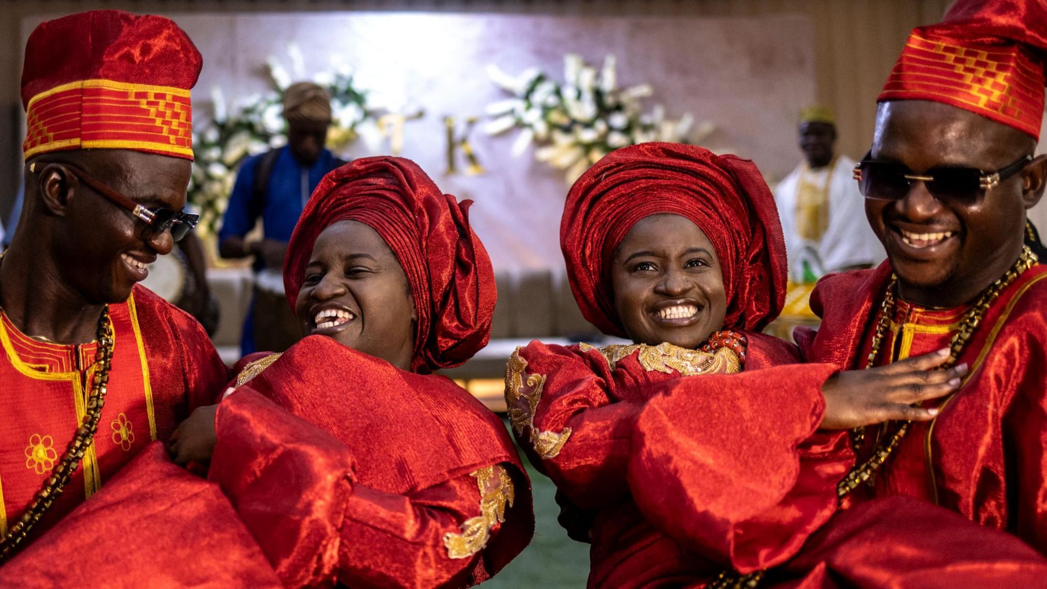 Twins Marry Twins: A Joyous Joint Wedding Celebrates Yoruba Tradition in Ibadan