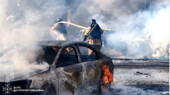 Russian Drone Strike Kills Five, Wounds 67 in Pavlohrad Shopping Mall