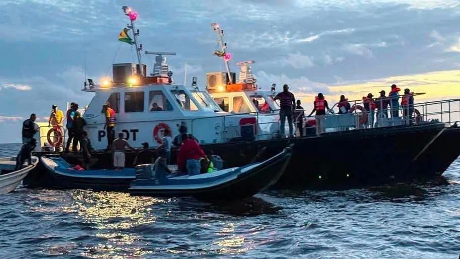 Ferry carrying 133 passengers sinks off Guyana coast; 67 rescued