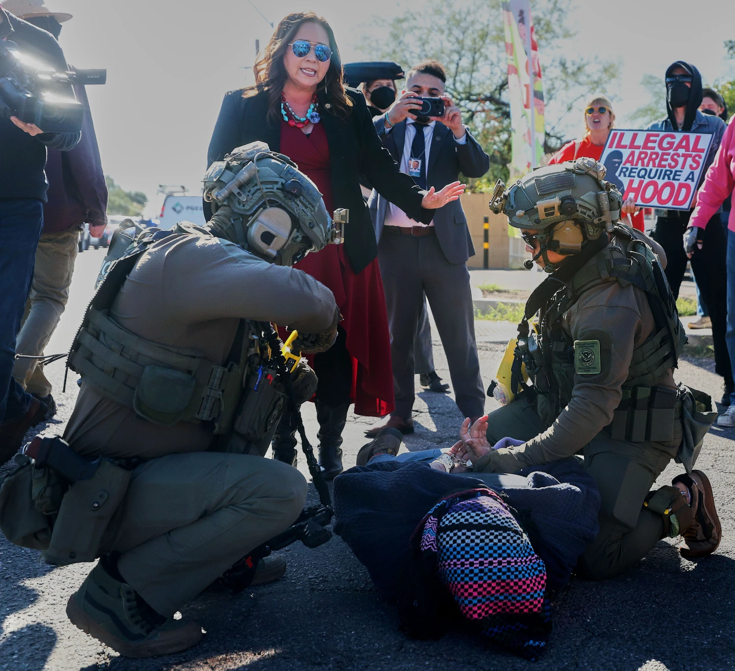 Taco Shop Protest Escalates as Federal Agents Deploy Pepper Spray