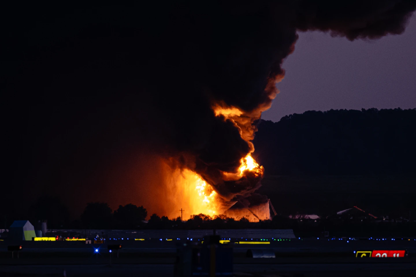 UPS Plane Crash in Louisville Ignites Massive Fire