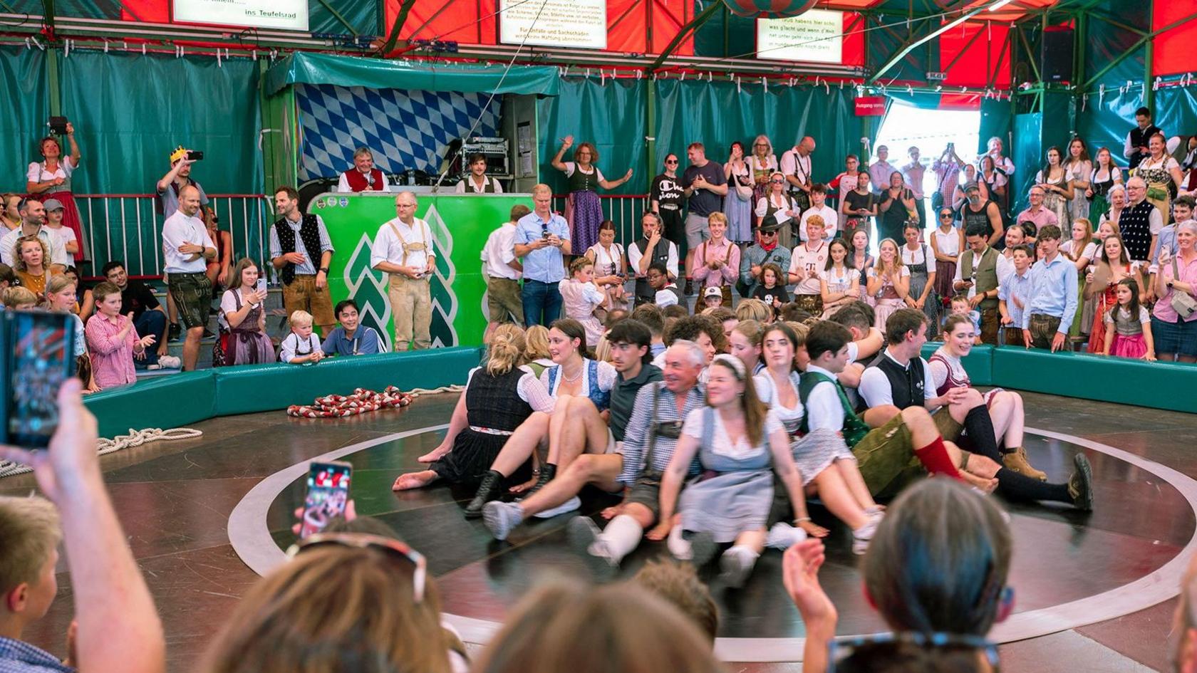 Women given shorts at Oktoberfest to prevent upskirting