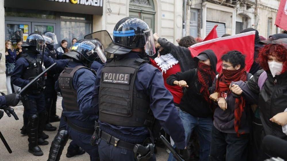 French Students Clash with Riot Police as Nationwide Education Protests Escalate