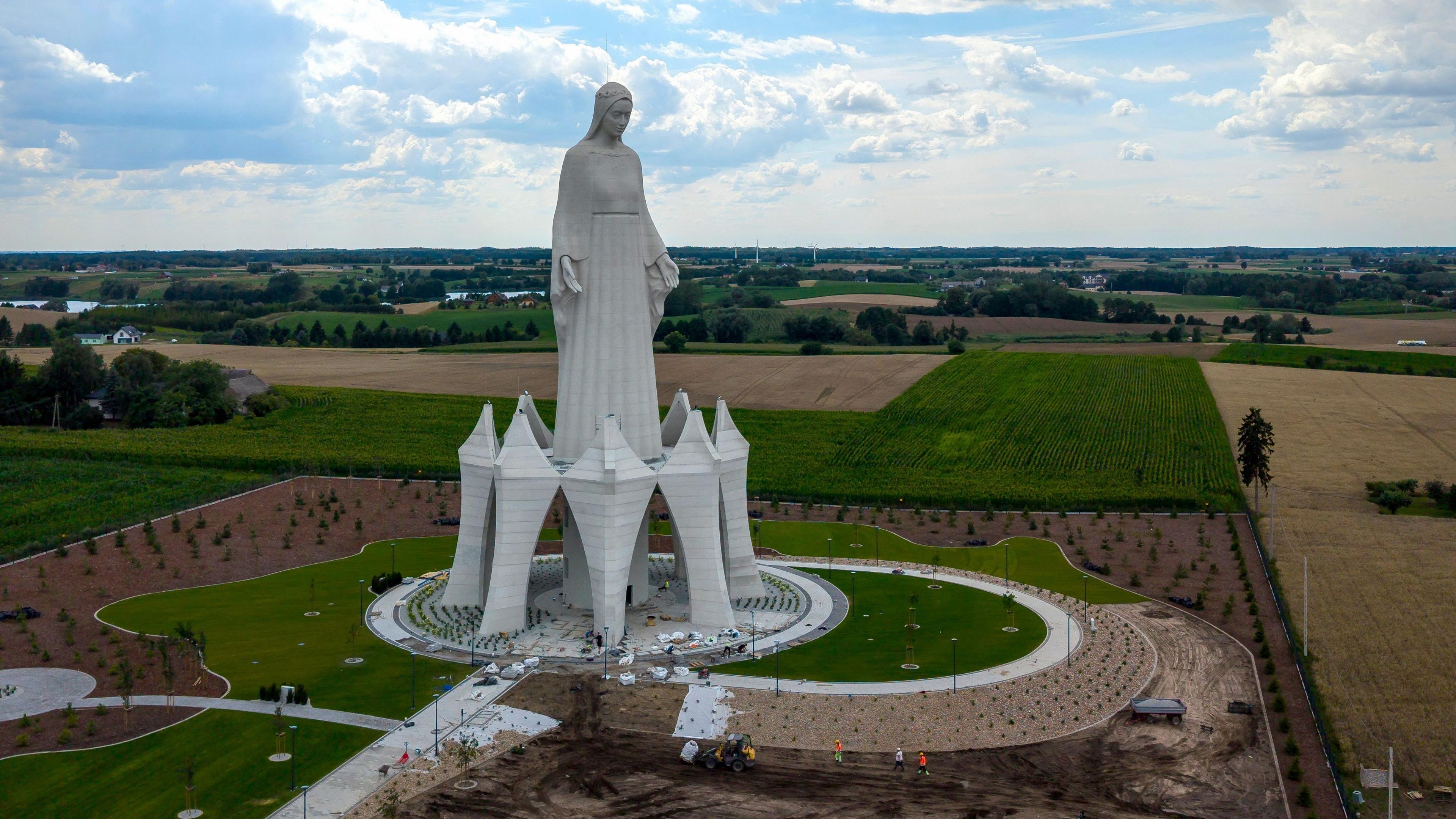 Europe’s Tallest Virgin Mary Statue Rises in Rural Poland