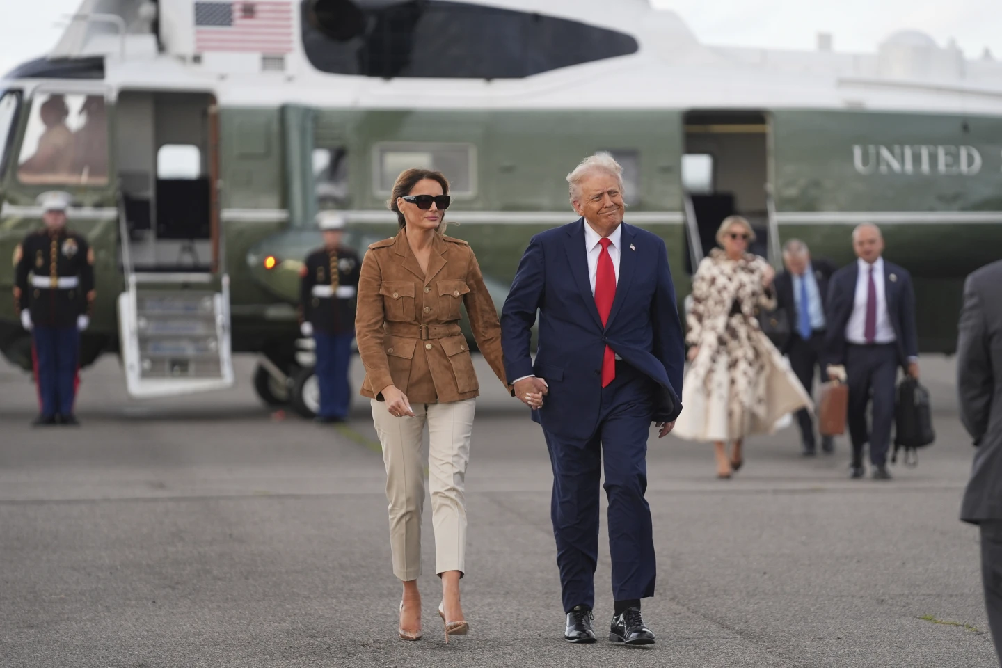 Man Arrested for Aiming Laser at Marine One with President Trump Onboard