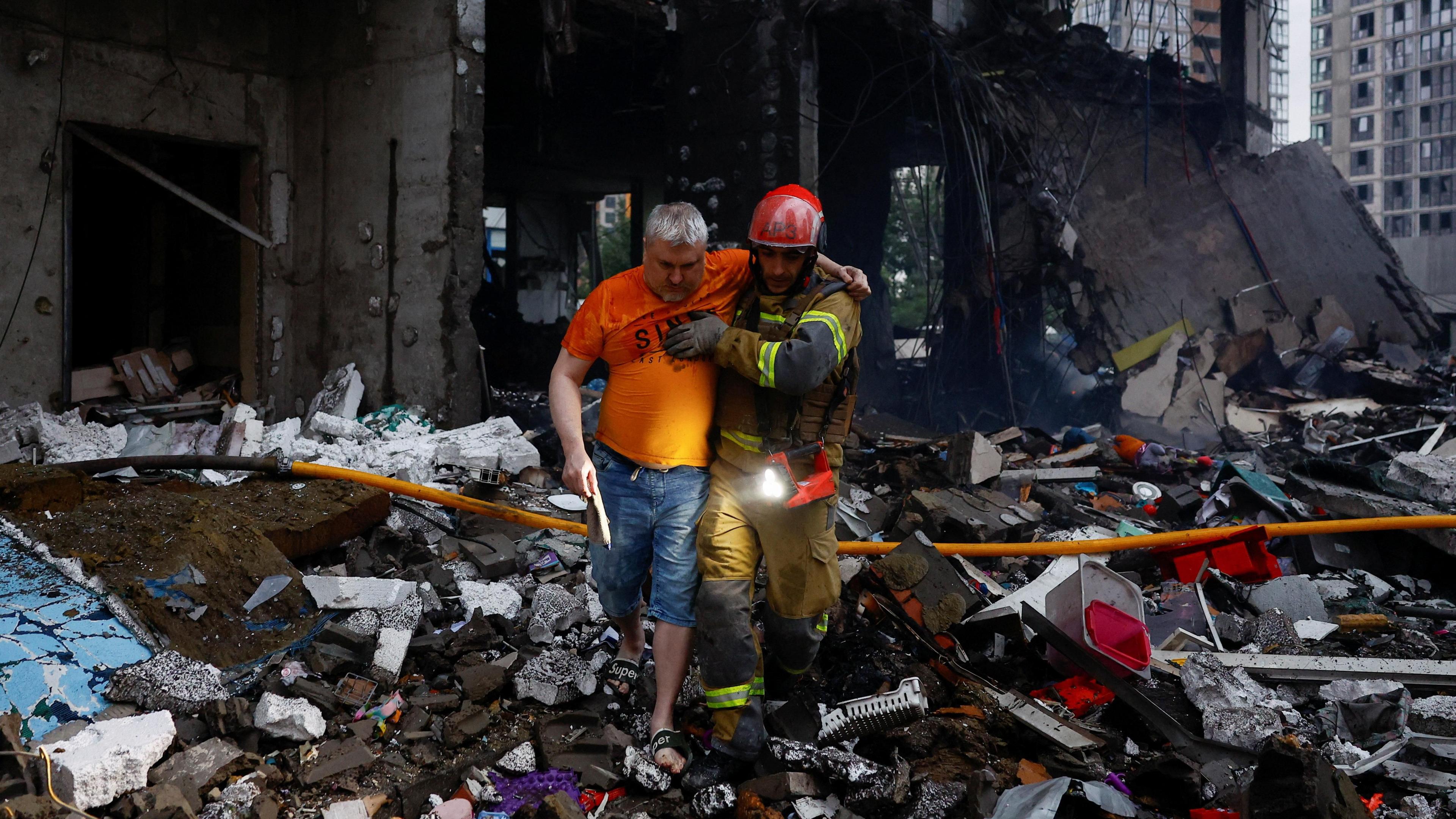 Nine Killed in Russian Strikes on Kyiv Ahead of NATO Summit