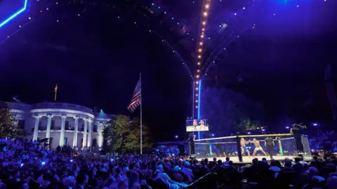 Trump Hosts UFC Fight on White House Lawn: A Peculiar Celebration